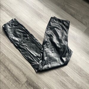 Black Faux Leather Leggings